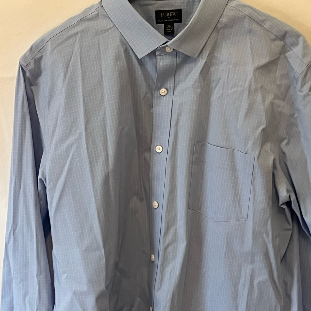 Jcrew Light Blue Grid Pattern Button Down